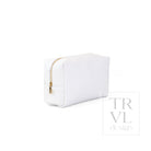 LUXE EVERYDAY Cosmetic Bag - WOVEN BLANC - Cosmetic & Toiletry Bags