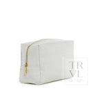 Luxe Bridal Everyday Cosmetic Bag - Woven White *New! Cosmetic Bags