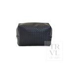 LUXE EVERYDAY Cosmetic Bag - WOVEN JET - Cosmetic & Toiletry Bags