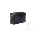 LUXE EVERYDAY Cosmetic Bag - WOVEN JET - Cosmetic & Toiletry Bags