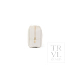 LUXE EVERYDAY Cosmetic Bag - WOVEN SAND - Cosmetic & Toiletry Bags