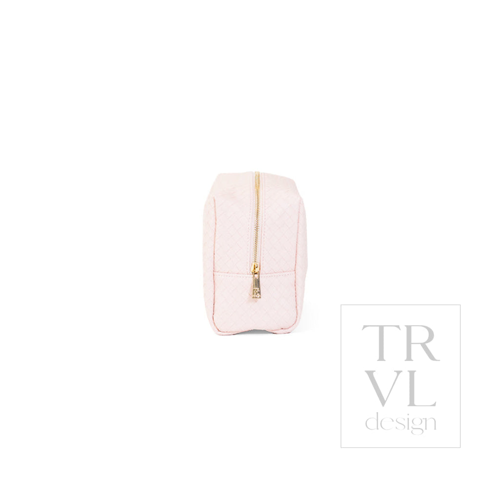 LUXE EVERYDAY Cosmetic Bag - WOVEN SHELL - Cosmetic & Toiletry Bags