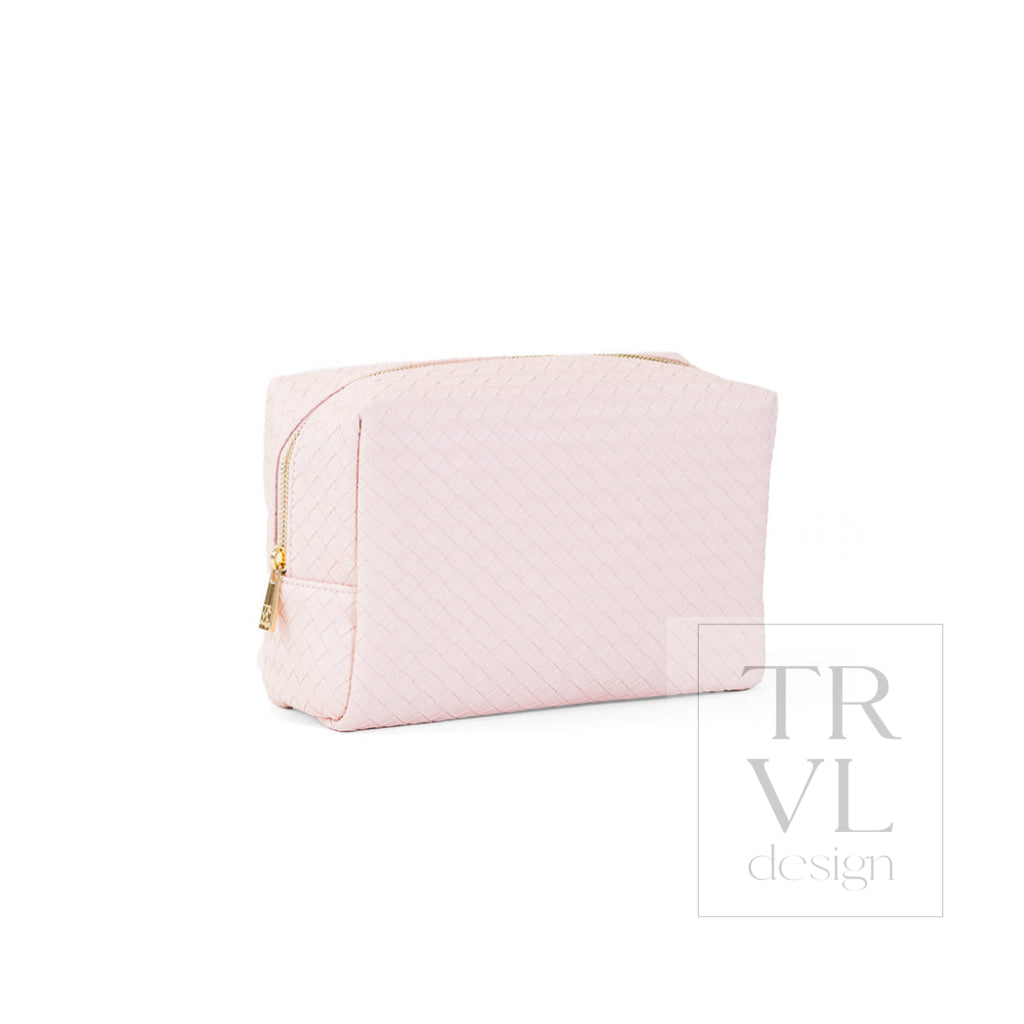 LUXE EVERYDAY Cosmetic Bag - WOVEN SHELL - Cosmetic & Toiletry Bags
