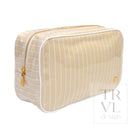 LUXE GLOSS OVERLAY XL GLAM + GO GLAM COASTAL SET - SAND STRIPE - Cosmetic & Toiletry Bags