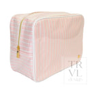 LUXE GLOSS OVERLAY XL GLAM + GO GLAM COASTAL SET - SHELL STRIPE - Cosmetic & Toiletry Bags