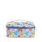 Luxe Gloss Top Handle - Aqua Coral Cosmetic & Toiletry Bags