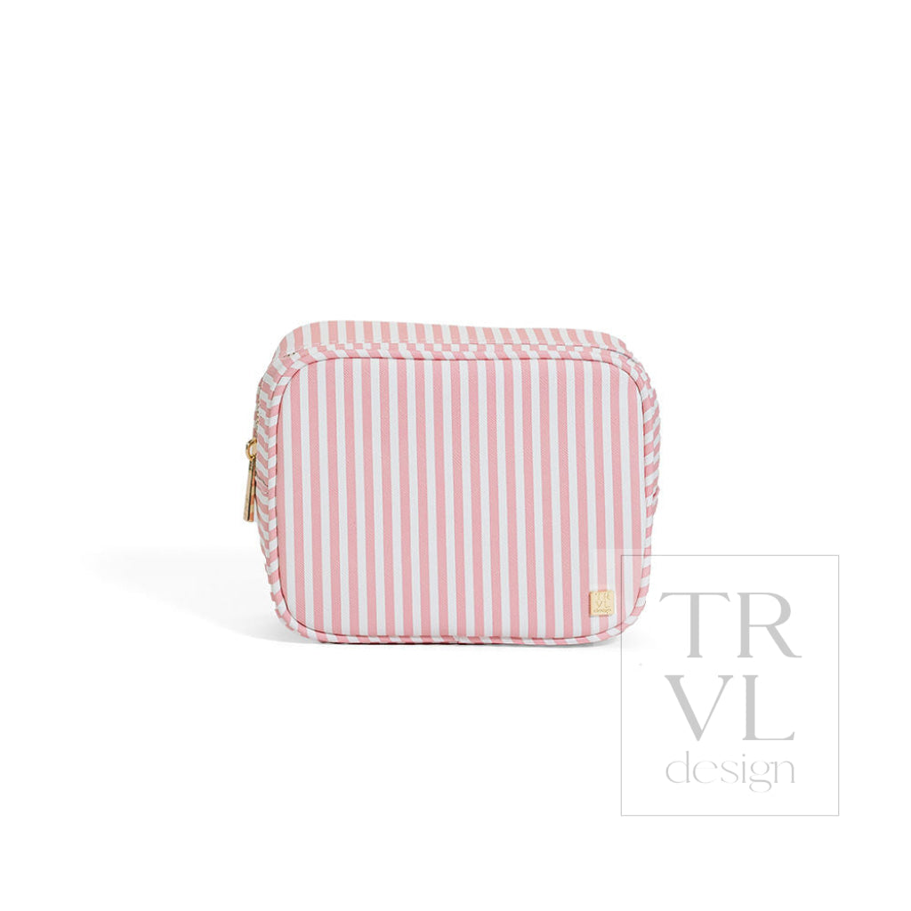 LUXE GLOW BAG - PIMLICO STRIPE DUSTY ROSE