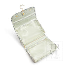 Luxe Hanging Toiletry Case Provence With Green Pinstripe Liner
