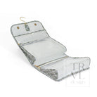 LUXE Hanging Toiletry Case SURREY with Green Pinstripe Liner - Cosmetic & Toiletry Bags