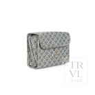 LUXE Hanging Toiletry Case SURREY with Green Pinstripe Liner - Cosmetic & Toiletry Bags