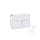 LUXE Hanging Toiletry Case - WOVEN BLANC - Cosmetic & Toiletry Bags