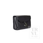 LUXE Hanging Toiletry Case - WOVEN JET - Cosmetic & Toiletry Bags