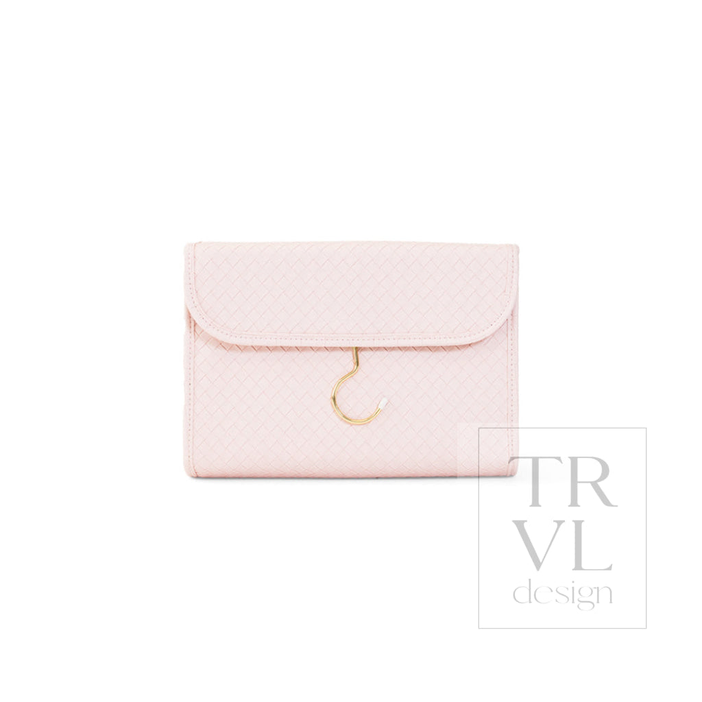 LUXE Hanging Toiletry Case - WOVEN SHELL - Cosmetic & Toiletry Bags