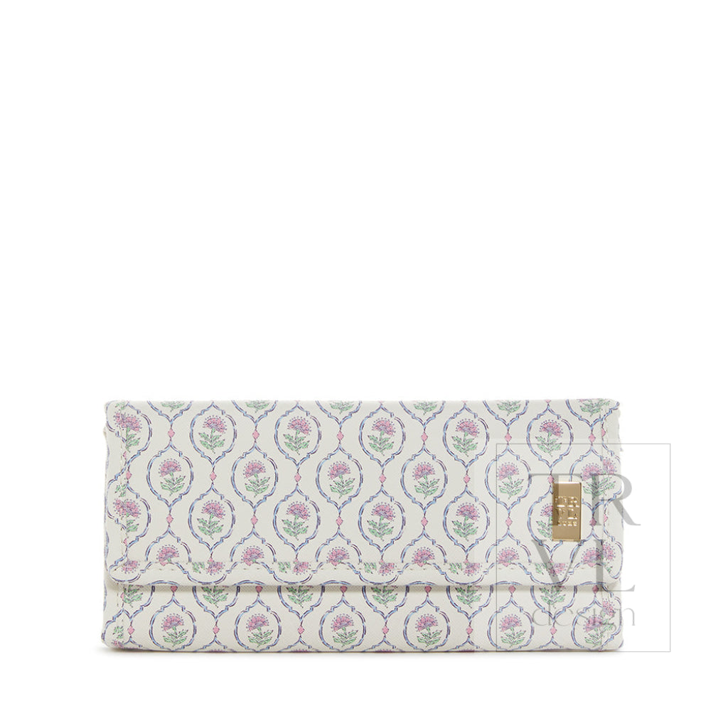 Luxe Jewelry Wallet - Antibes With Navy Pinstripe Liner *New!