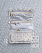 Luxe Jewelry Wallet - Antibes With Navy Pinstripe Liner *New!