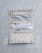 Luxe Jewelry Wallet - Antibes With Navy Pinstripe Liner *New!