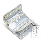 Luxe Jewelry Wallet - Antibes With Navy Pinstripe Liner *New!