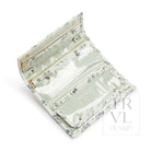 Luxe Jewelry Wallet - Provence With Green Pinstripe Liner