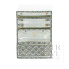 LUXE JEWELRY WALLET - SURREY with Green Pinstripe Liner - Jewelry Holders