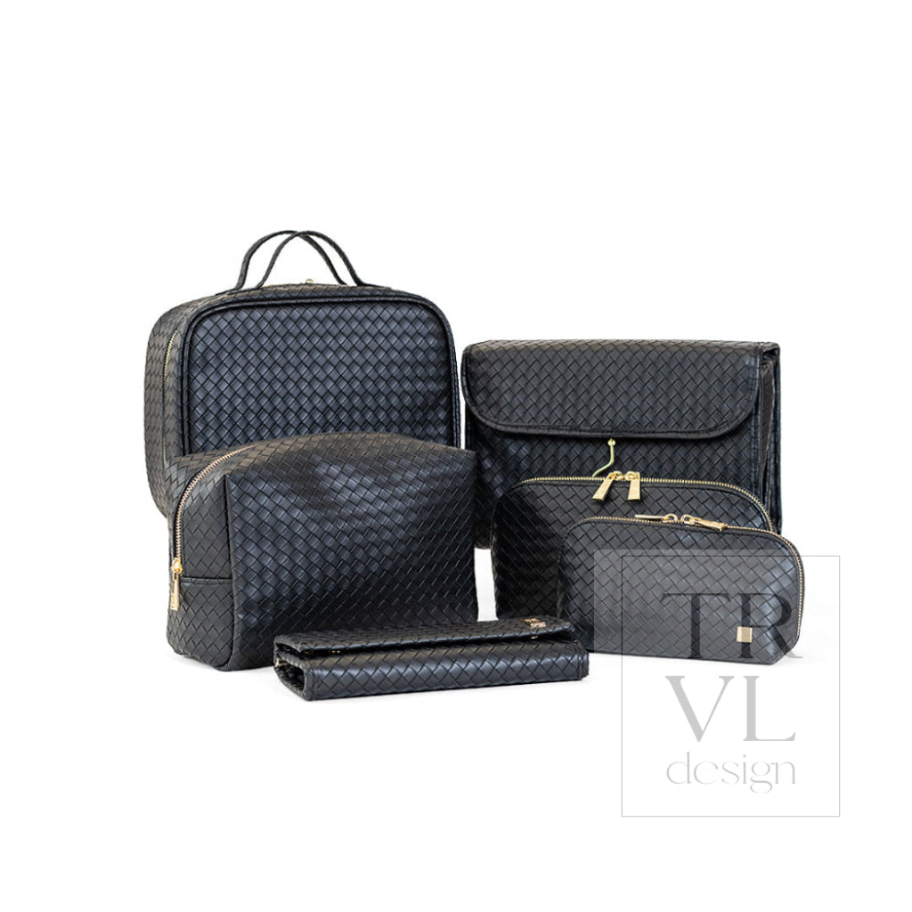 LUXE JEWELRY WALLET - WOVEN JET - Jewelry Holders