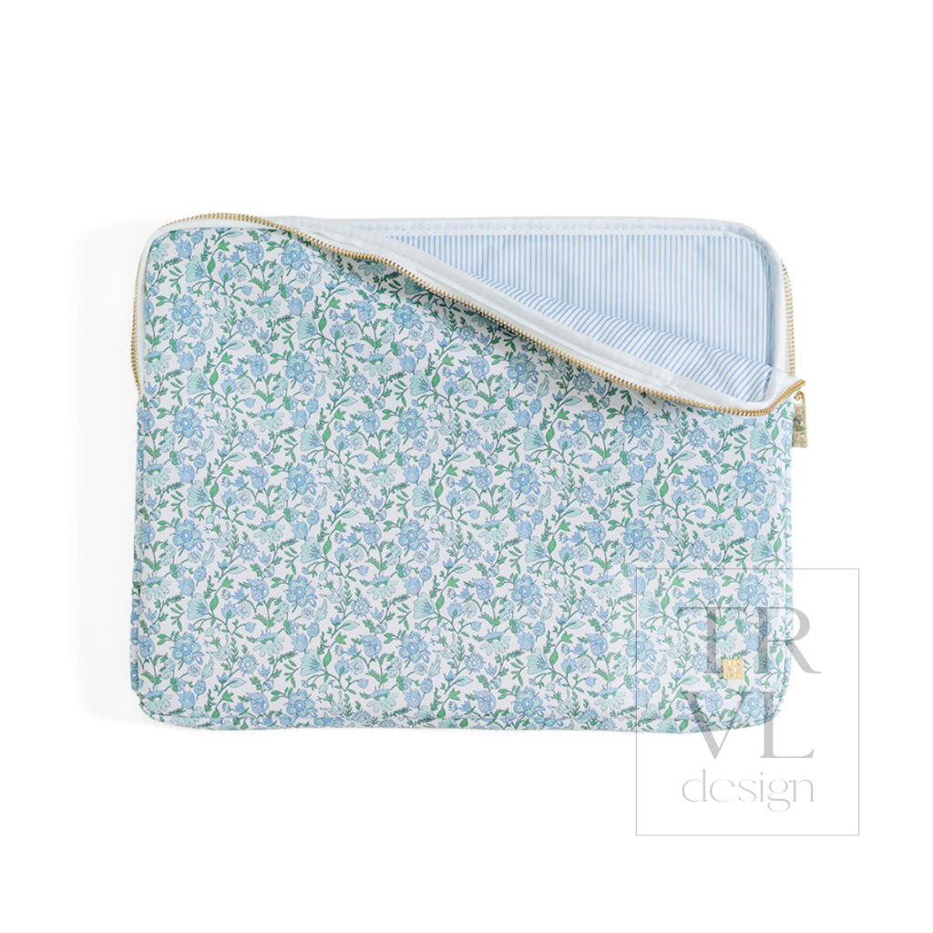 LUXE LAPTOP SLEEVE - HAMPTONS FLORAL - Travel Pouches