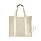 Luxe Linen Xl Runaround Tote - Sand-Coco *New! In Stock Sand-Coco