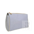 LUXE LINEN - MEDIUM VOYAGE - ADMIRAL BLUE - Cosmetic & Toiletry Bags
