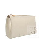 LUXE LINEN - MEDIUM VOYAGE - SAND - Cosmetic & Toiletry Bags