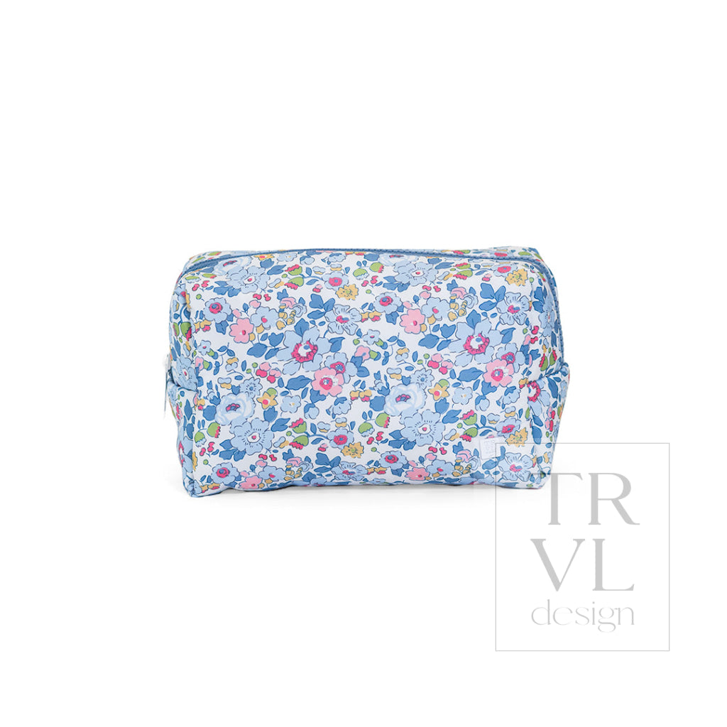 LUXE PUFFER COSMETIC BAG - BRIDGEHAMPTON FLORAL - Cosmetic & Toiletry Bags