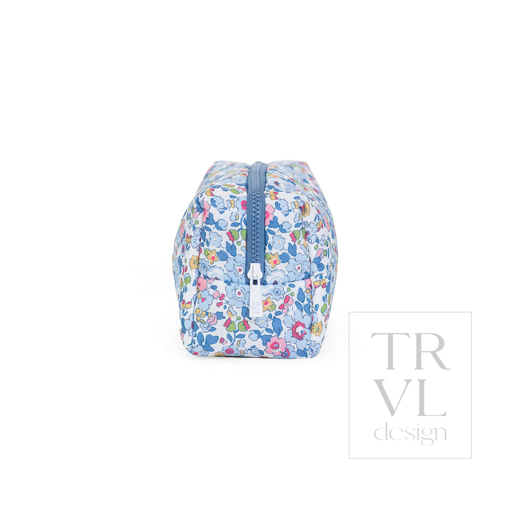 LUXE PUFFER COSMETIC BAG - BRIDGEHAMPTON FLORAL - Cosmetic & Toiletry Bags