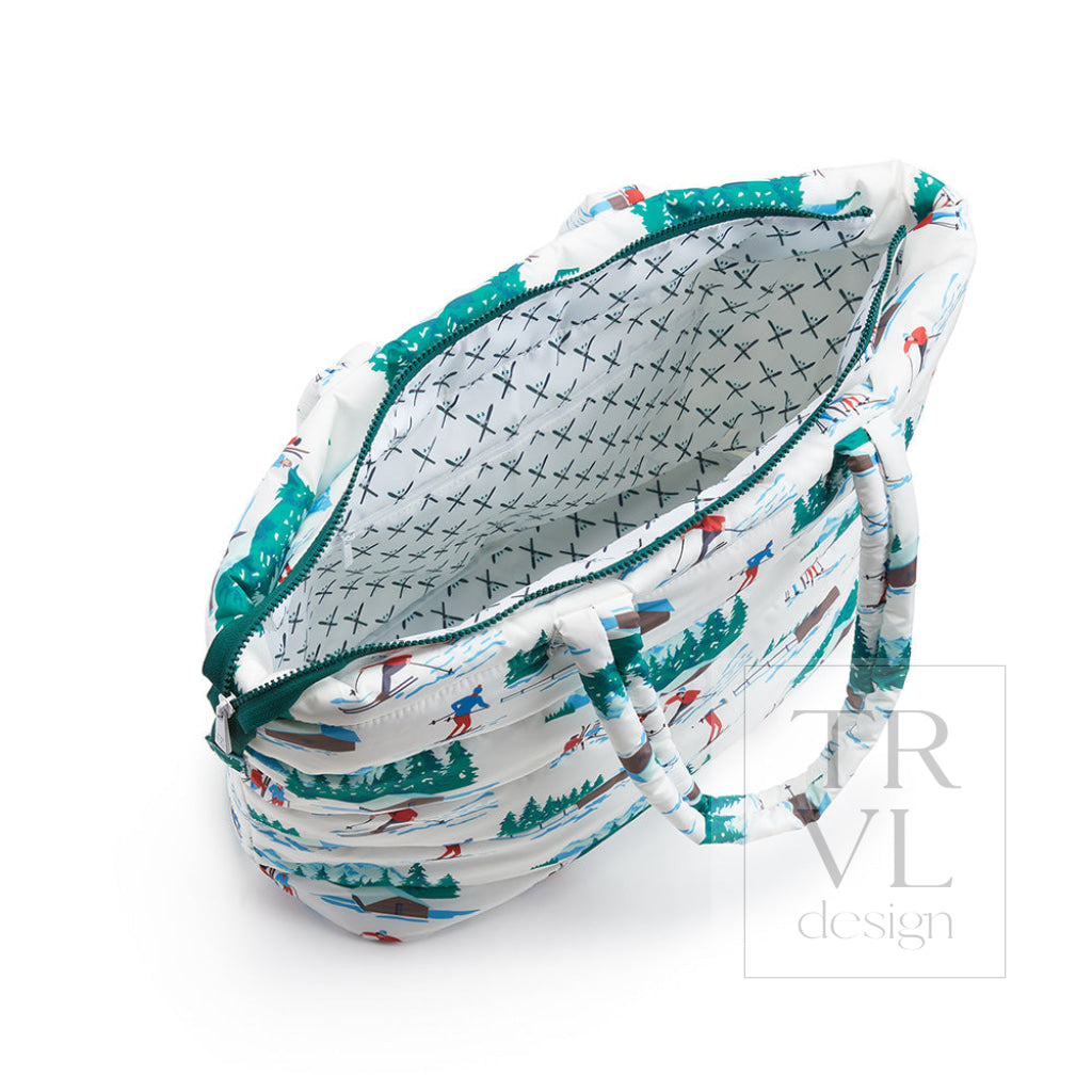 Luxe Puffer Tote Bag - Hit The Slopes