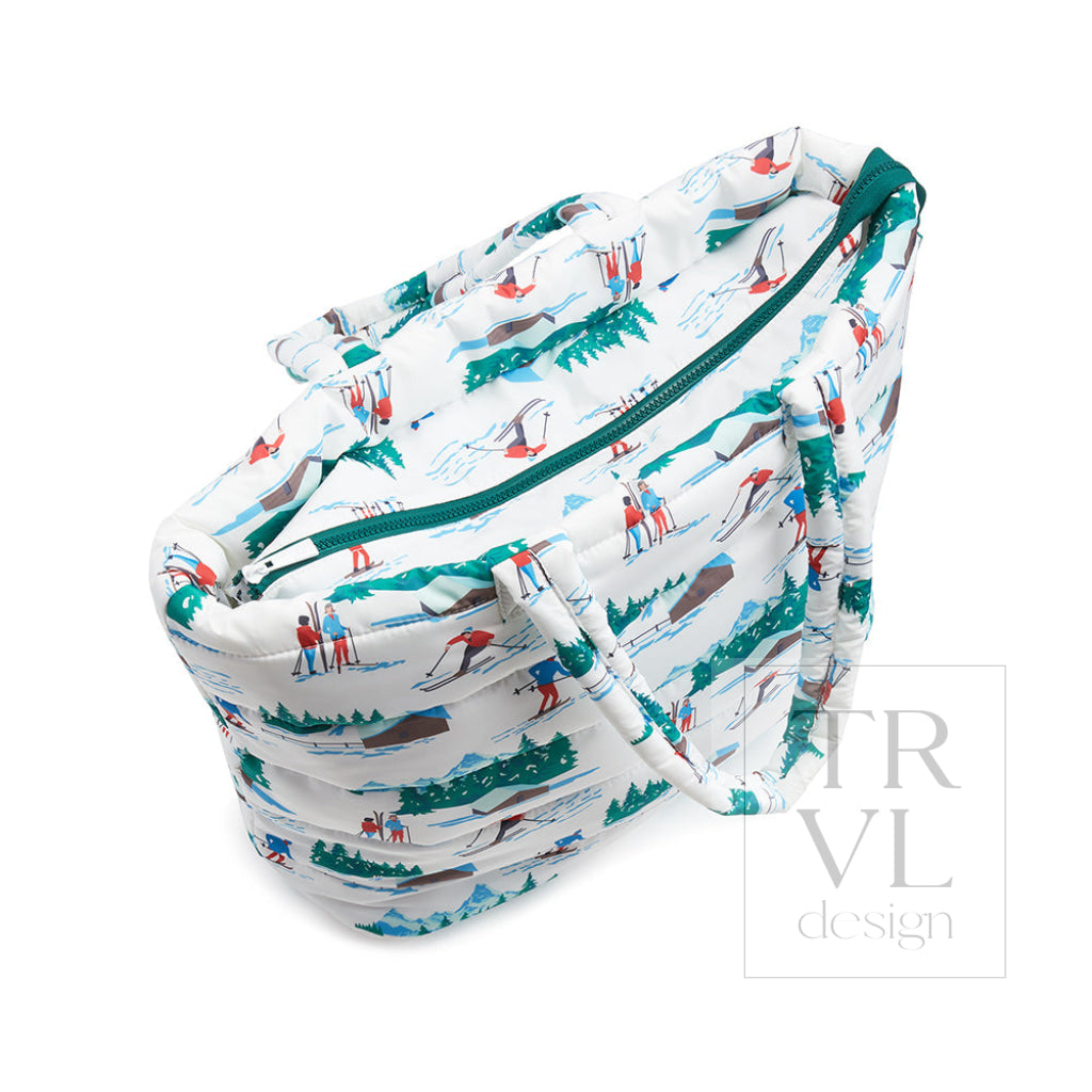 Luxe Puffer Tote Bag - Hit The Slopes