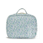 LUXE TRVL 2 Cosmetic Toiletry Case - HAMPTONS FLORAL with Chambray Pinstripe Liner - Cosmetic & Toiletry Bags