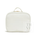 LUXE TRVL 2 Cosmetic Toiletry Case - WOVEN BRIDAL WHITE - Cosmetic & Toiletry Bags