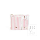 LUXE TRVL 3PC SET - PIMLICO STRIPE DUSTY ROSE - Travel Pouches
