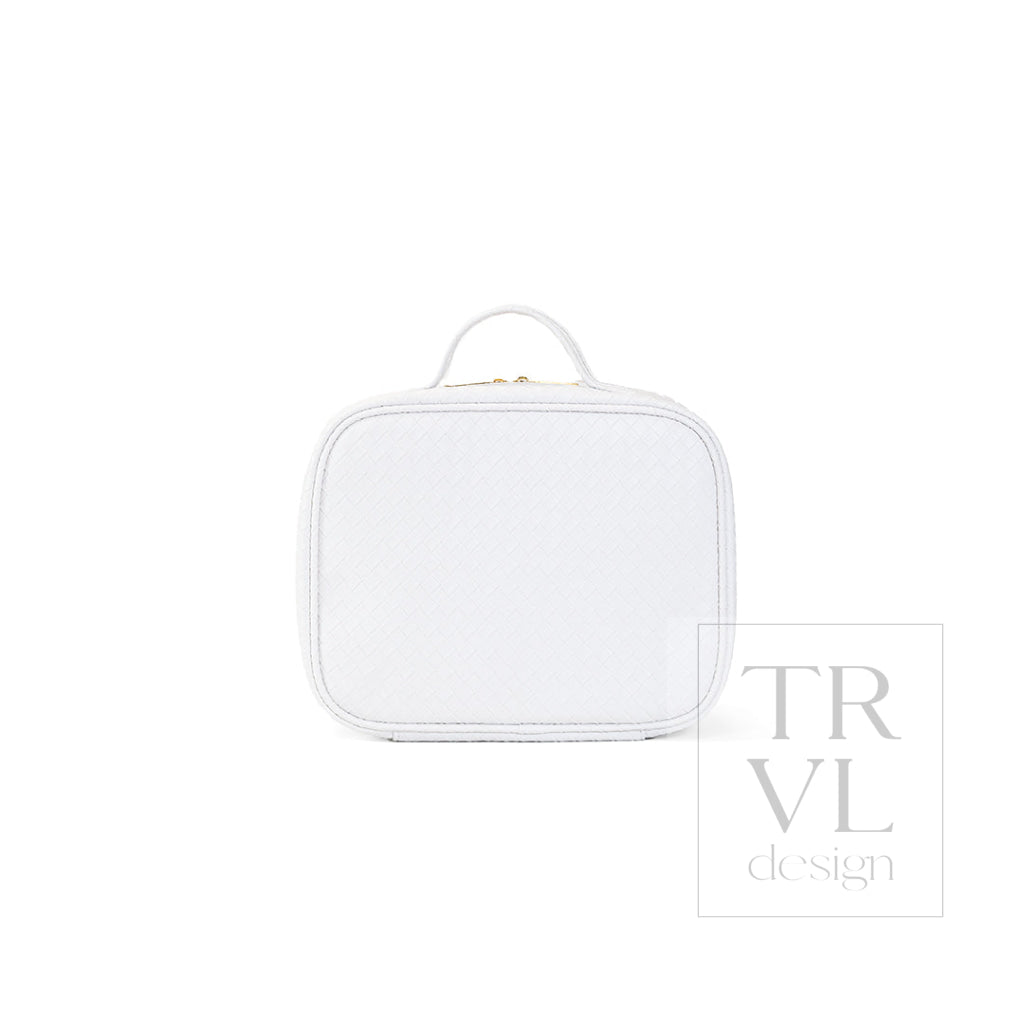 LUXE TRVL2 Cosmetic Toiletry Case - WOVEN BLANC - Cosmetic & Toiletry Bags
