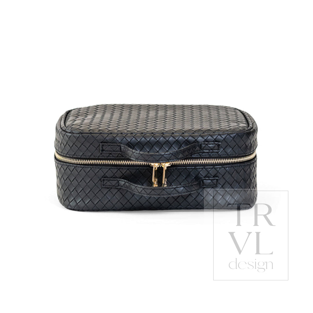 LUXE TRVL2 Cosmetic Toiletry Case - WOVEN JET - Cosmetic & Toiletry Bags