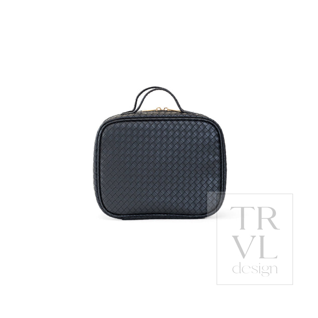 LUXE TRVL2 Cosmetic Toiletry Case - WOVEN JET - Cosmetic & Toiletry Bags
