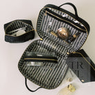 LUXE TRVL2 Cosmetic Toiletry Case - WOVEN JET - Cosmetic & Toiletry Bags