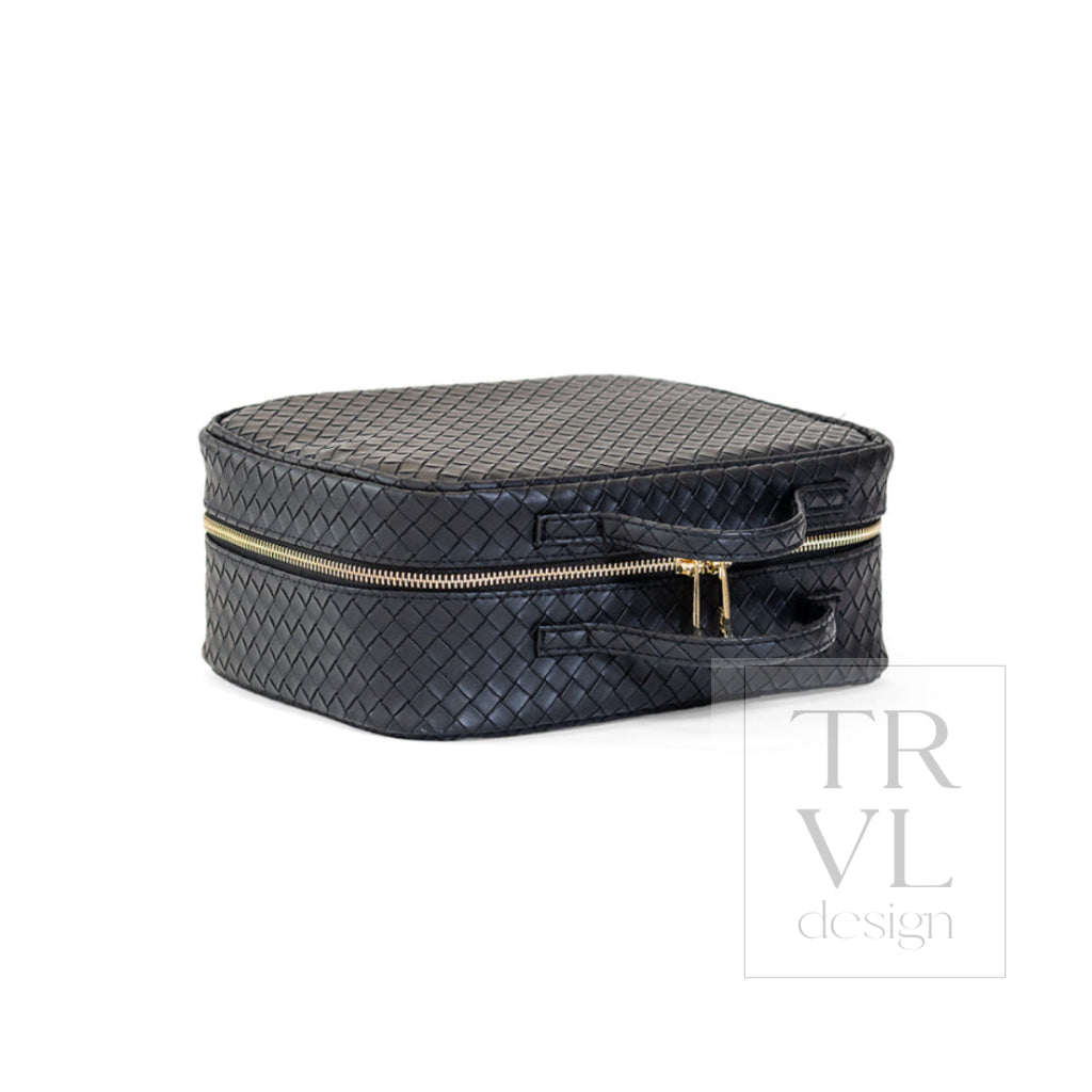 LUXE TRVL2 Cosmetic Toiletry Case - WOVEN JET - Cosmetic & Toiletry Bags