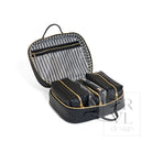 LUXE TRVL2 Cosmetic Toiletry Case - WOVEN JET - Cosmetic & Toiletry Bags