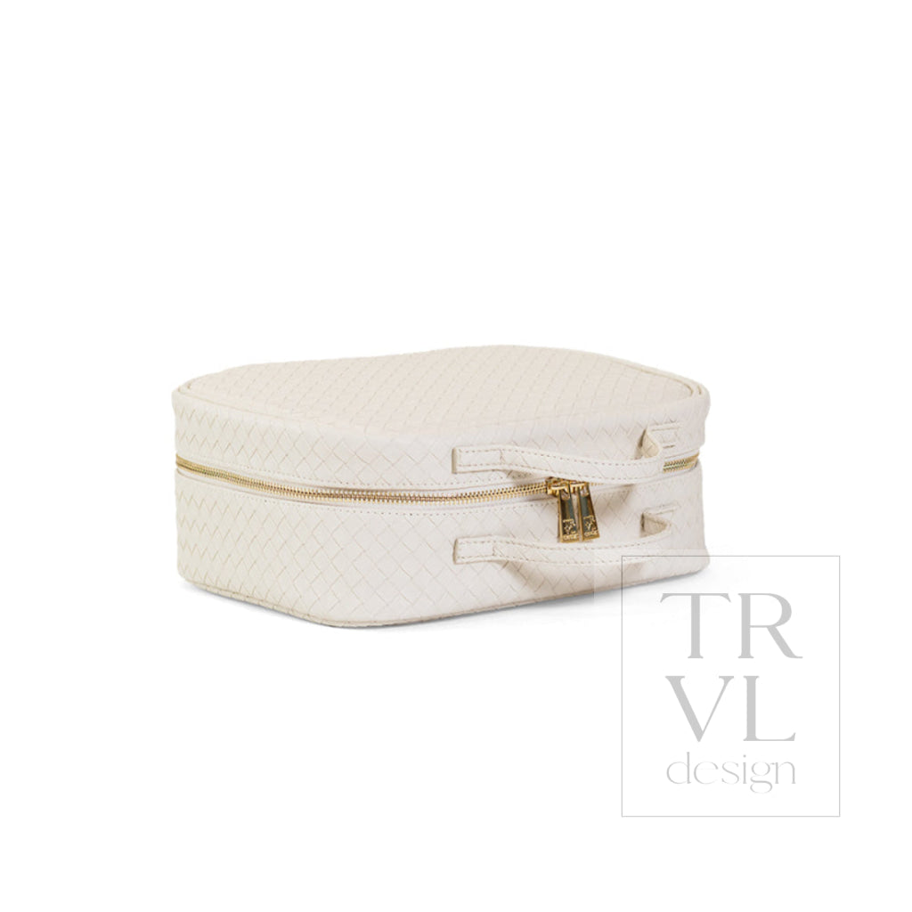 LUXE TRVL2 Cosmetic Toiletry Case - WOVEN SAND - Cosmetic & Toiletry Bags