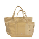 MAXI TOTE - COATED CANVAS Large KHAKI - Tote Bags