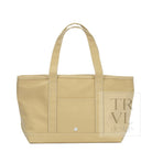 MEDIUM TOTE - COATED CANVAS KHAKI - Tote Bags