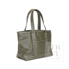 MEDIUM TOTE - COATED CANVAS OLIVE - Tote Bags
