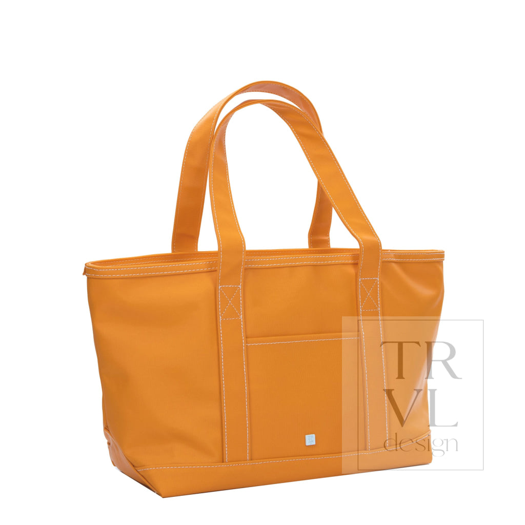 MEDIUM TOTE - COATED CANVAS ORANGE - Tote Bags