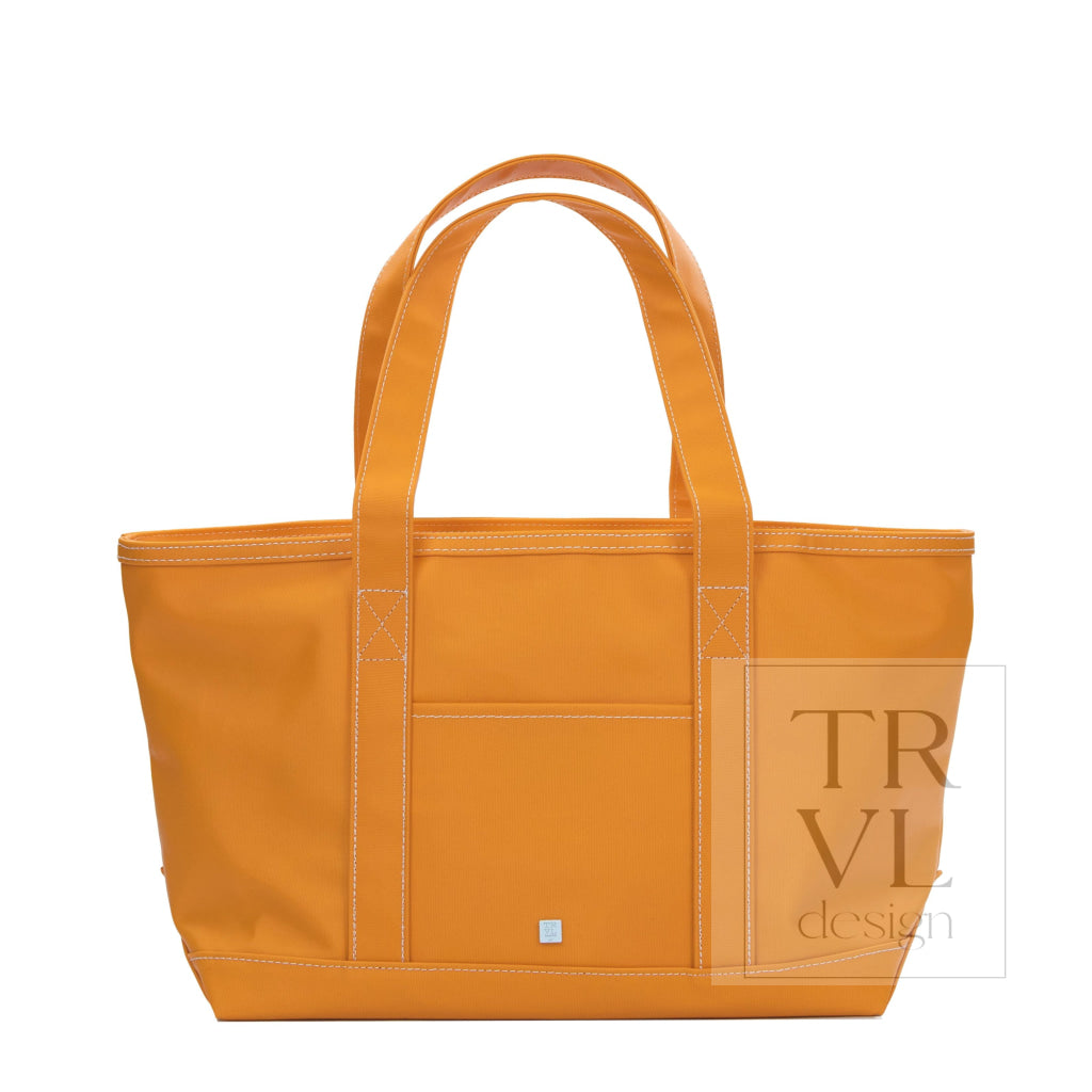 MEDIUM TOTE - COATED CANVAS ORANGE - Tote Bags