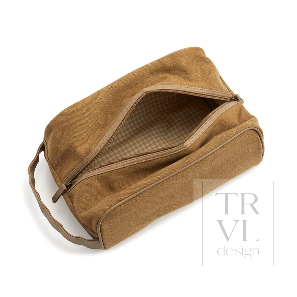 Men’s Shoe Bag - Coated Canvas Hay *New!