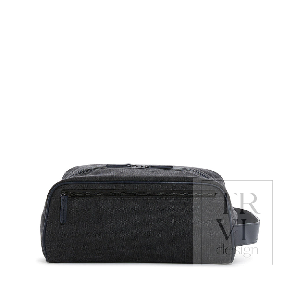 Men’s Shoe Bag - Coated Canvas Indigo *New!
