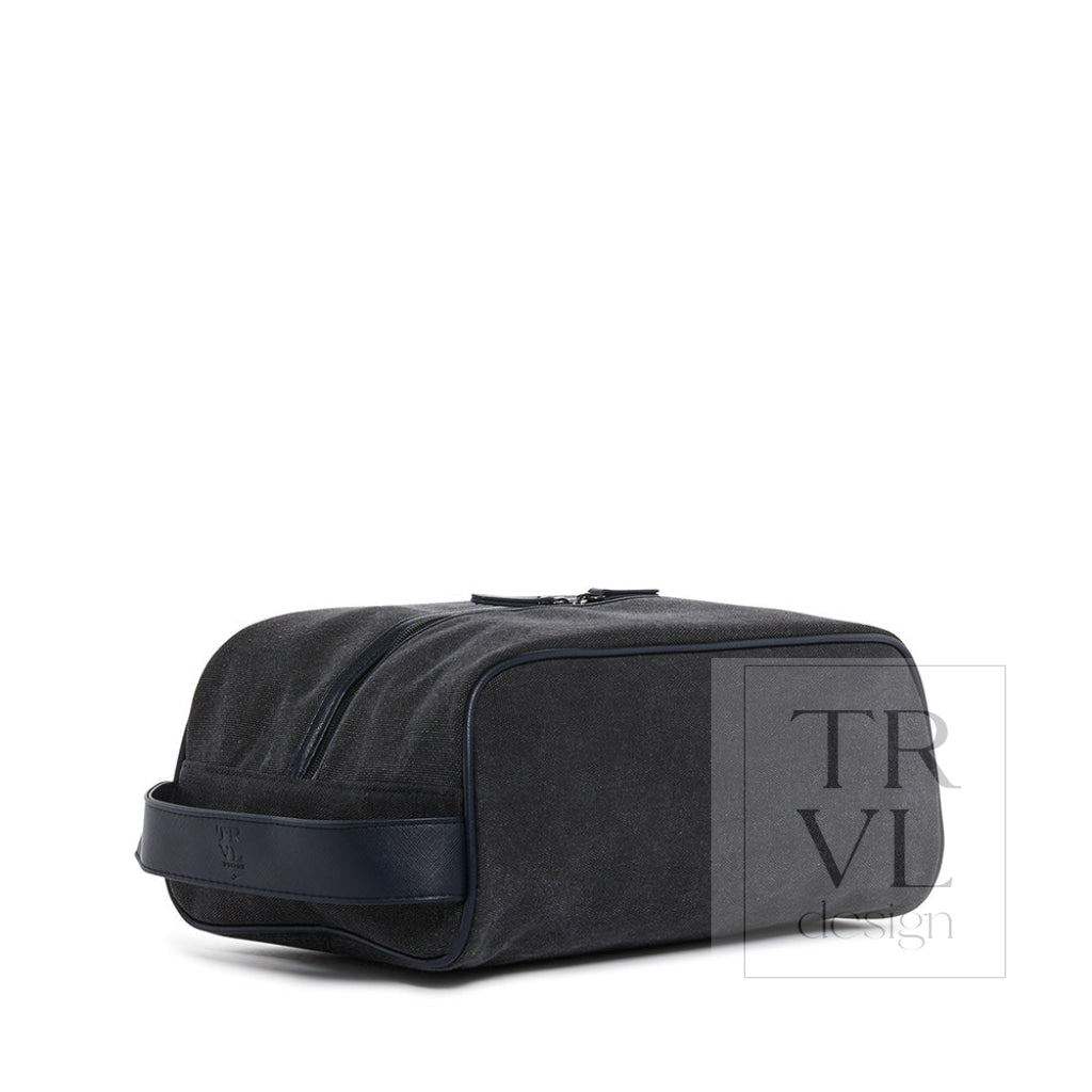 Men’s Shoe Bag - Coated Canvas Indigo *New!